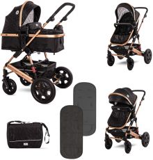 Коляска-трансформер Lorelli Lora Luxe Black